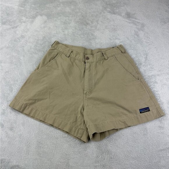 Patagonia Tan High Waist Shorts Women’s Size 30 US (Runs like a 28) - Picture 1 of 13